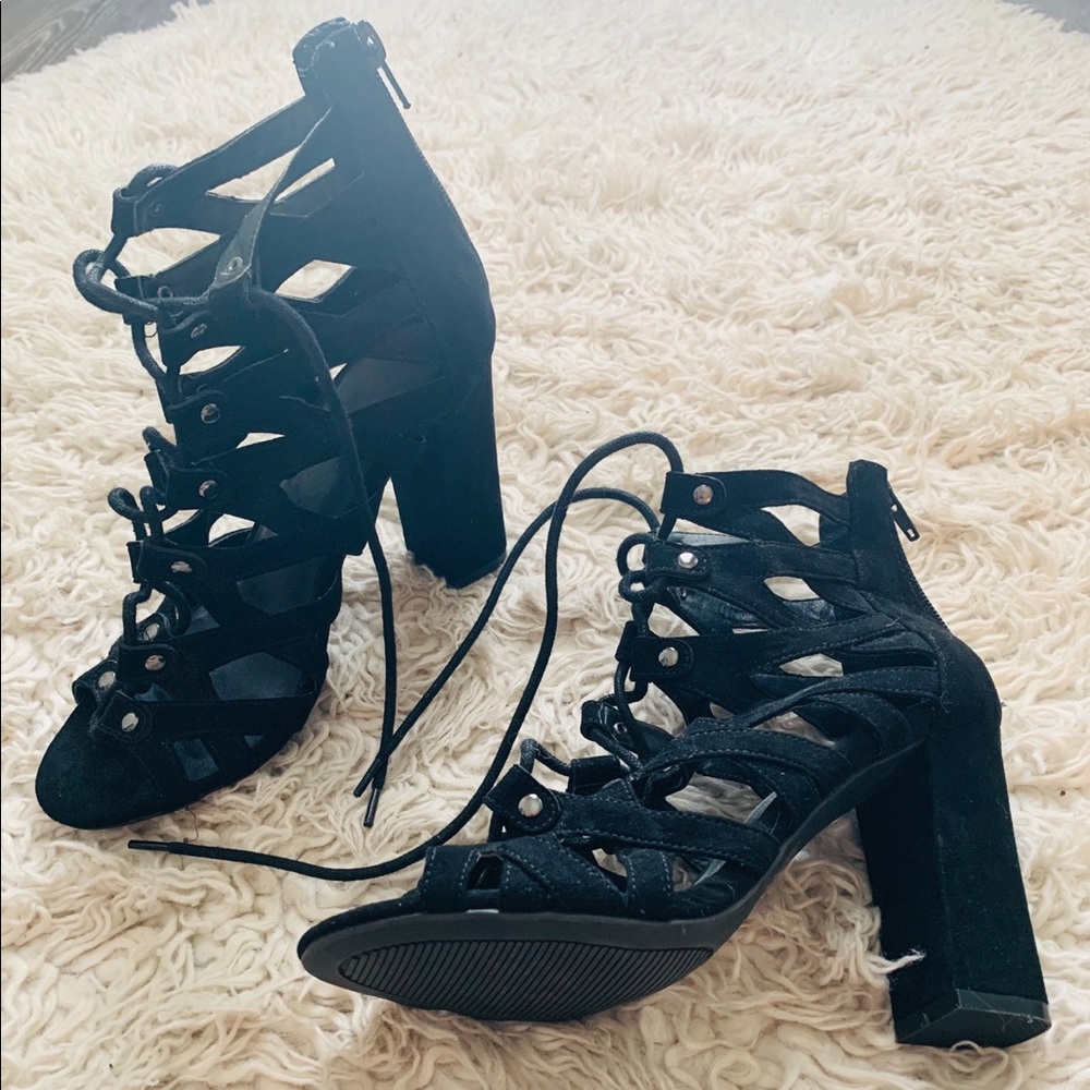Lace up heels